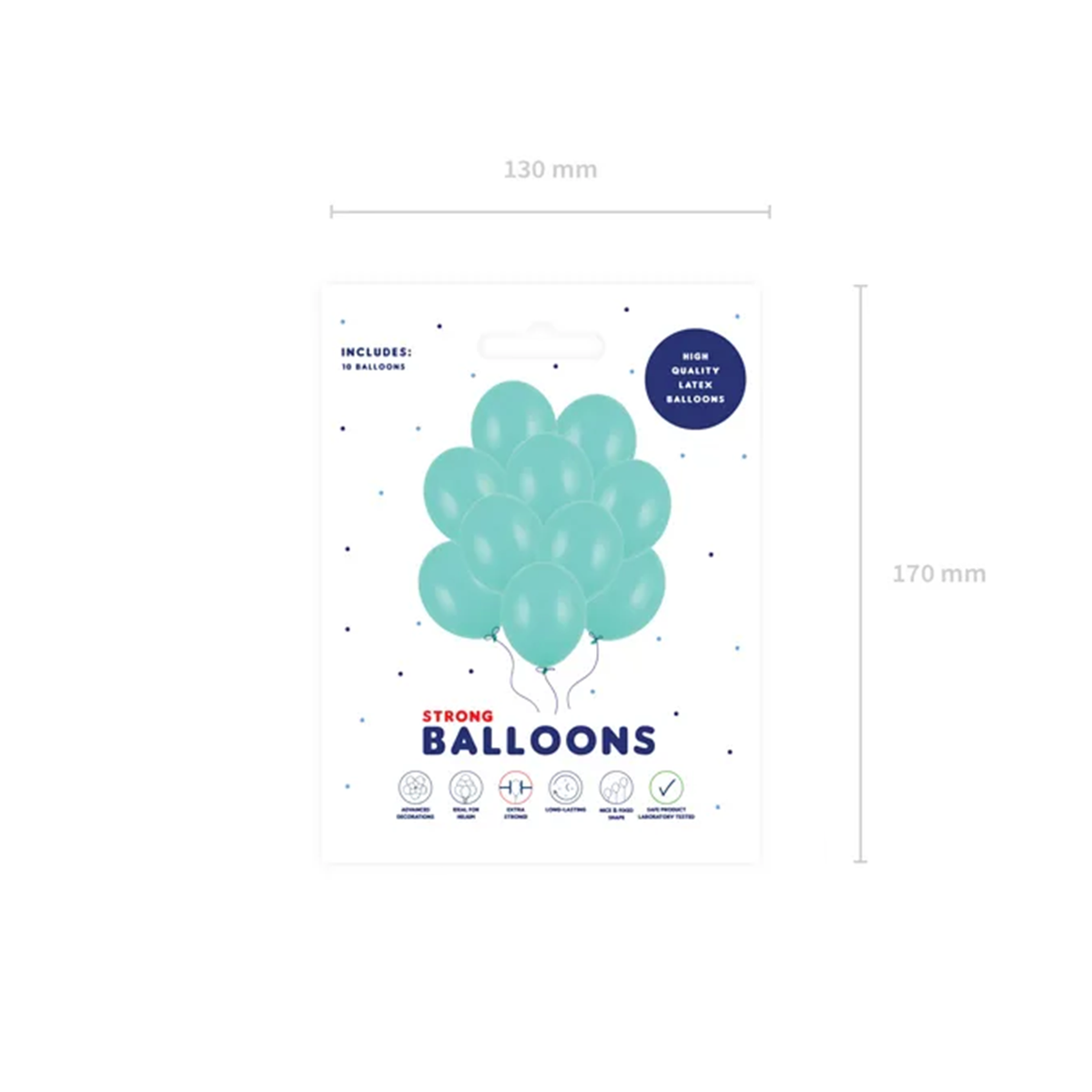 10 Luftballons - Ø 30cm - Pastel Mint Green