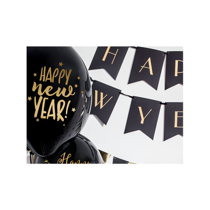 6 Motivballons - Ø 30cm - Happy New Year 2.0