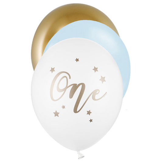 6 Motivballons - Ø 30cm - SET - ONE Boyish