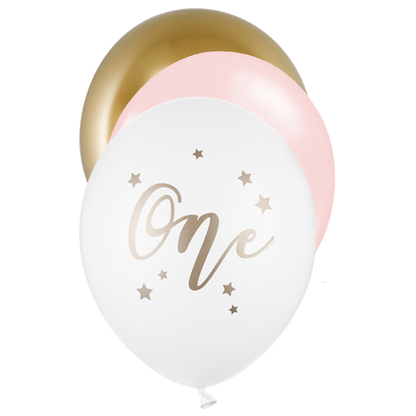 6 Motivballons - Ø 30cm - SET - ONE Girlish