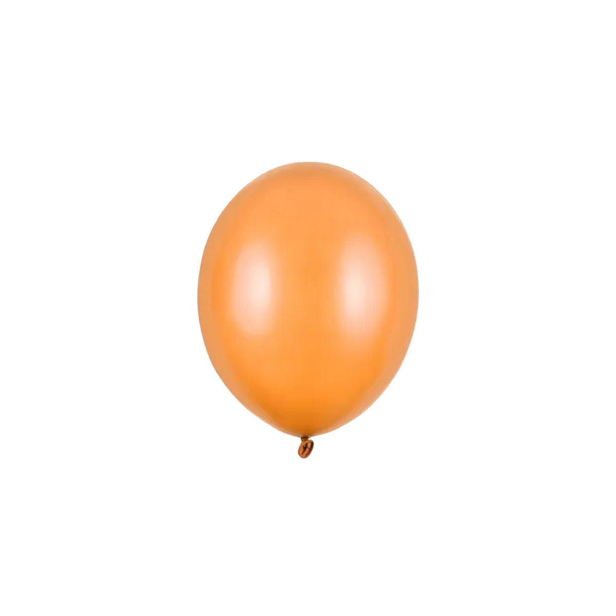 100 Miniballons - Ø 12cm - Metallic - Orange