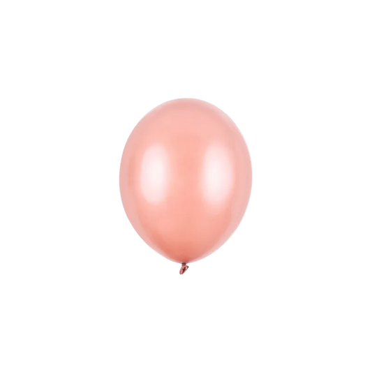 100 Miniballons - Ø 12cm - Metallic - RoseGold