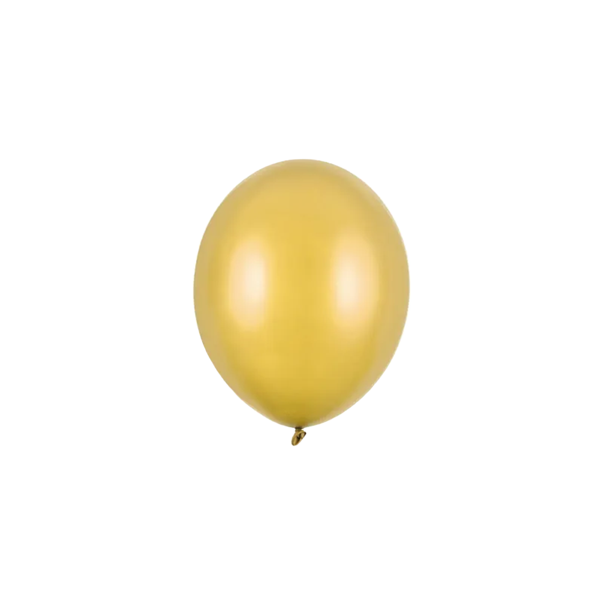 100 Miniballons - Ø 12cm - Metallic - Gold