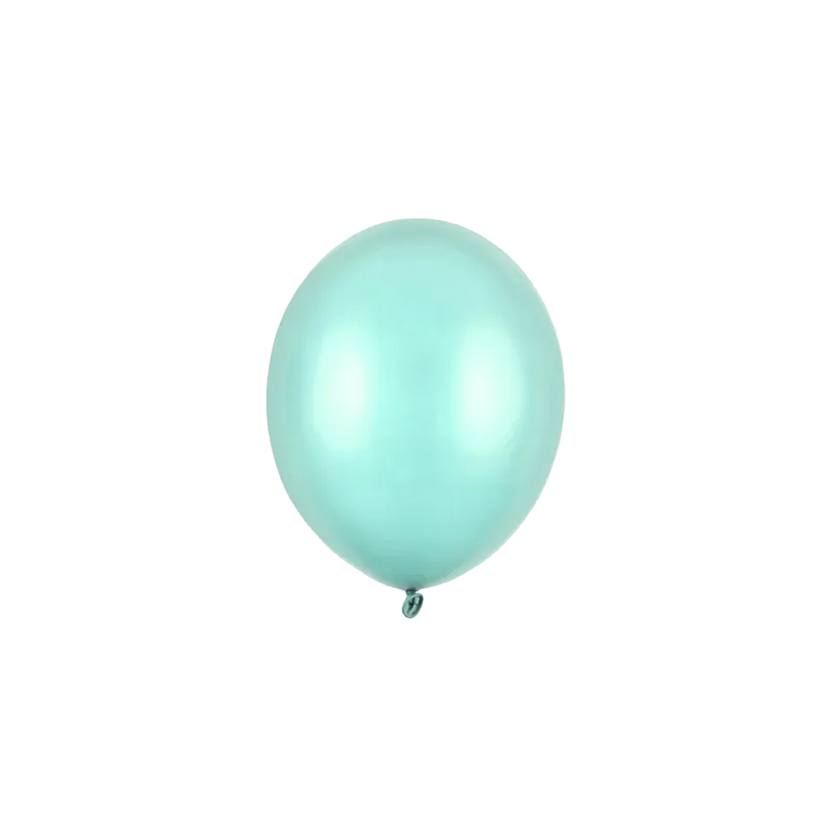 100 Miniballons - Ø 12cm - Metallic - Mint