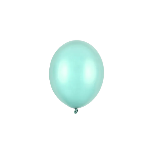 100 Miniballons - Ø 12cm - Metallic - Mint