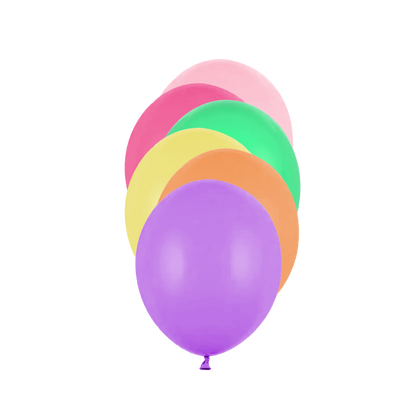 100 Miniballons - Ø 12cm - Bunt