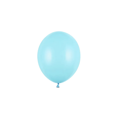 100 Miniballons - Ø 12cm - Pastell - Hellblau