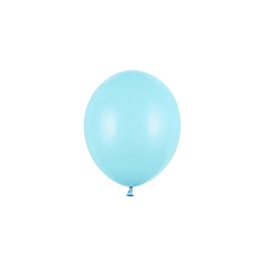 100 Miniballons - Ø 12cm - Pastell - Hellblau