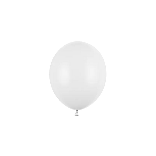 100 Miniballons - Ø 12cm - Weiß
