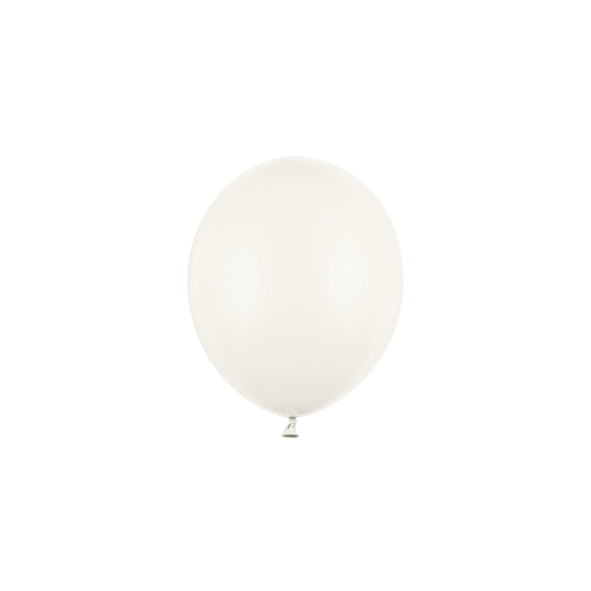 100 Miniballons - Ø 12cm - Pastel AltWeiß