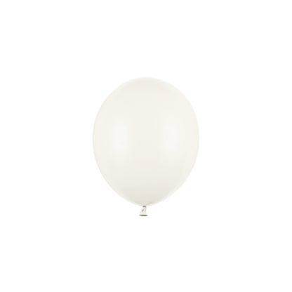 100 Miniballons - Ø 12cm - Pastel AltWeiß