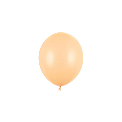 100 Miniballons - Ø 12cm - Pastell - Pfirsich