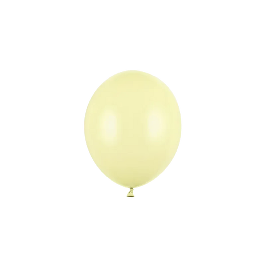 100 Miniballons - Ø 12cm - Pastell - Gelb