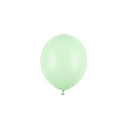 100 Miniballons - Ø 12cm - Pastell - Pistazie