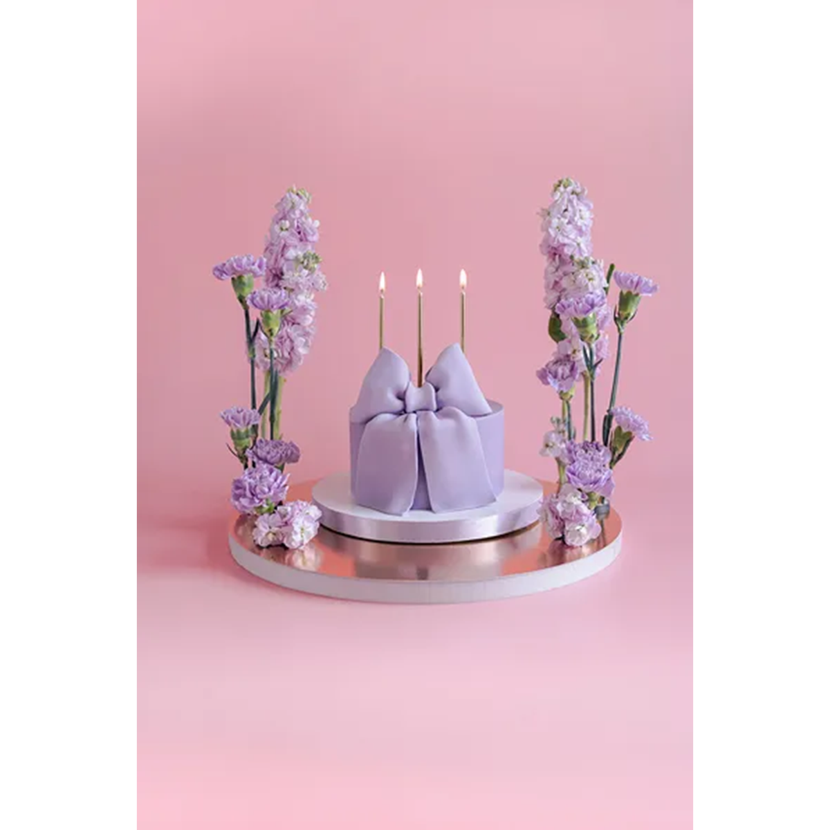 12 Kuchenkerzen XL - Rose Gold