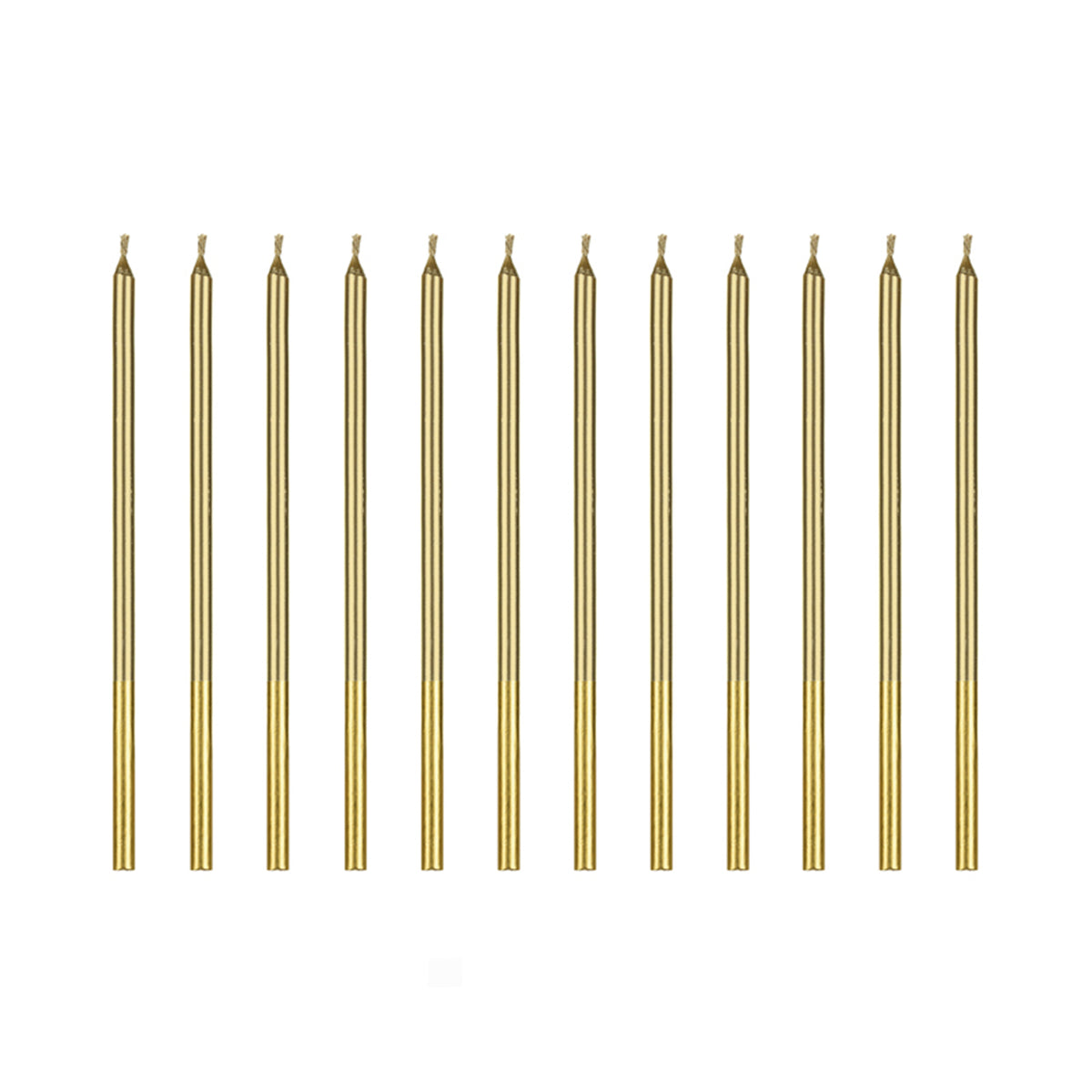 12 Kuchenkerzen XL - Gold