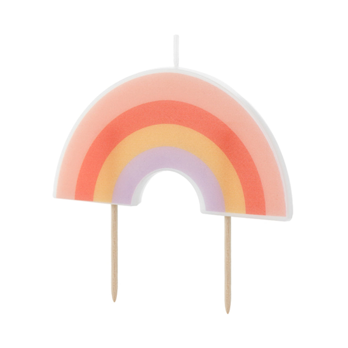 1 Kuchenkerze - Rainbow