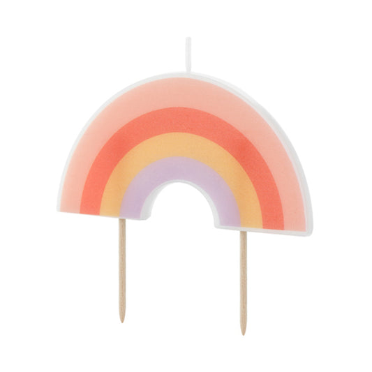 1 Kuchenkerze - Rainbow
