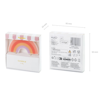 1 Kuchenkerze - Rainbow
