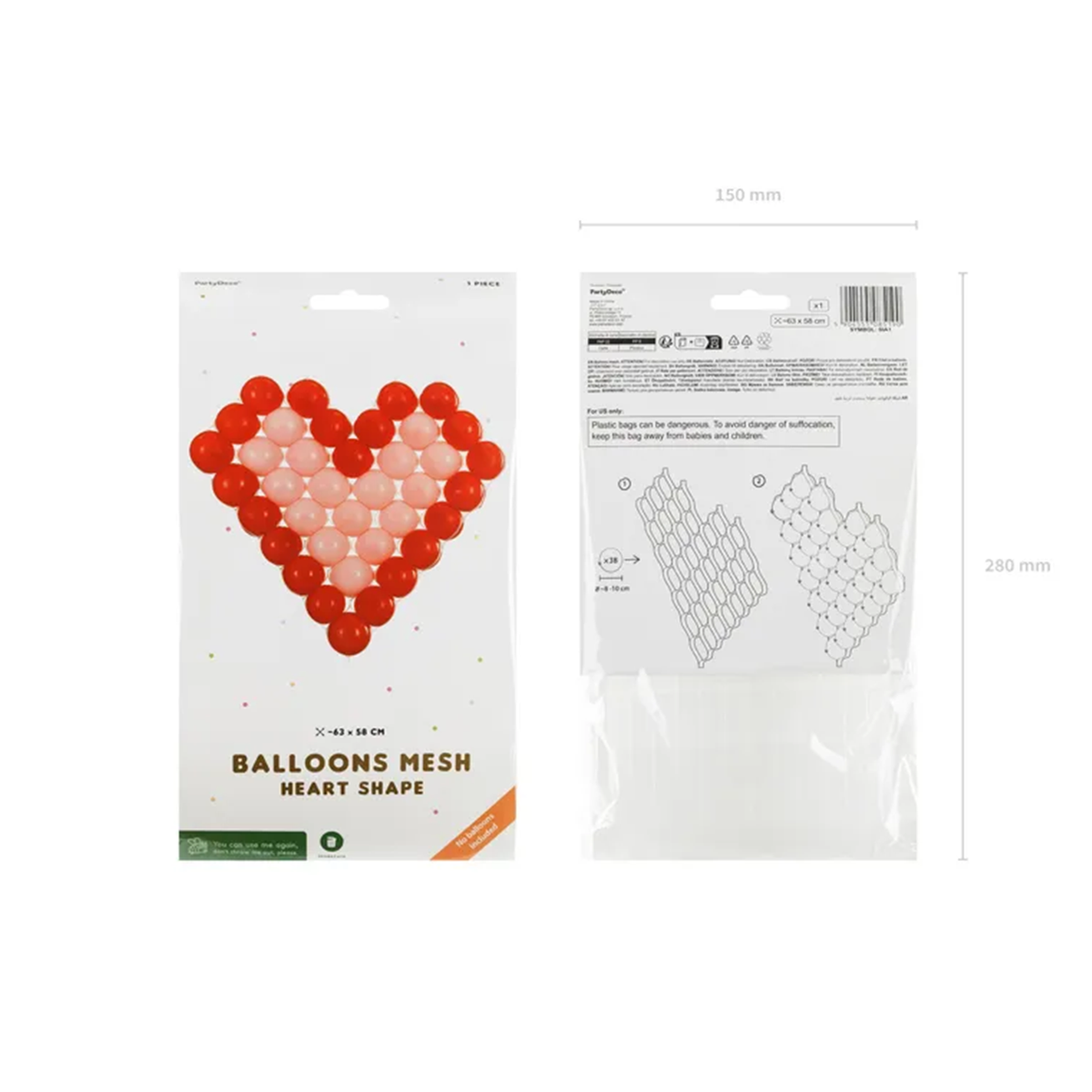 1 Ballonnetz - Herz