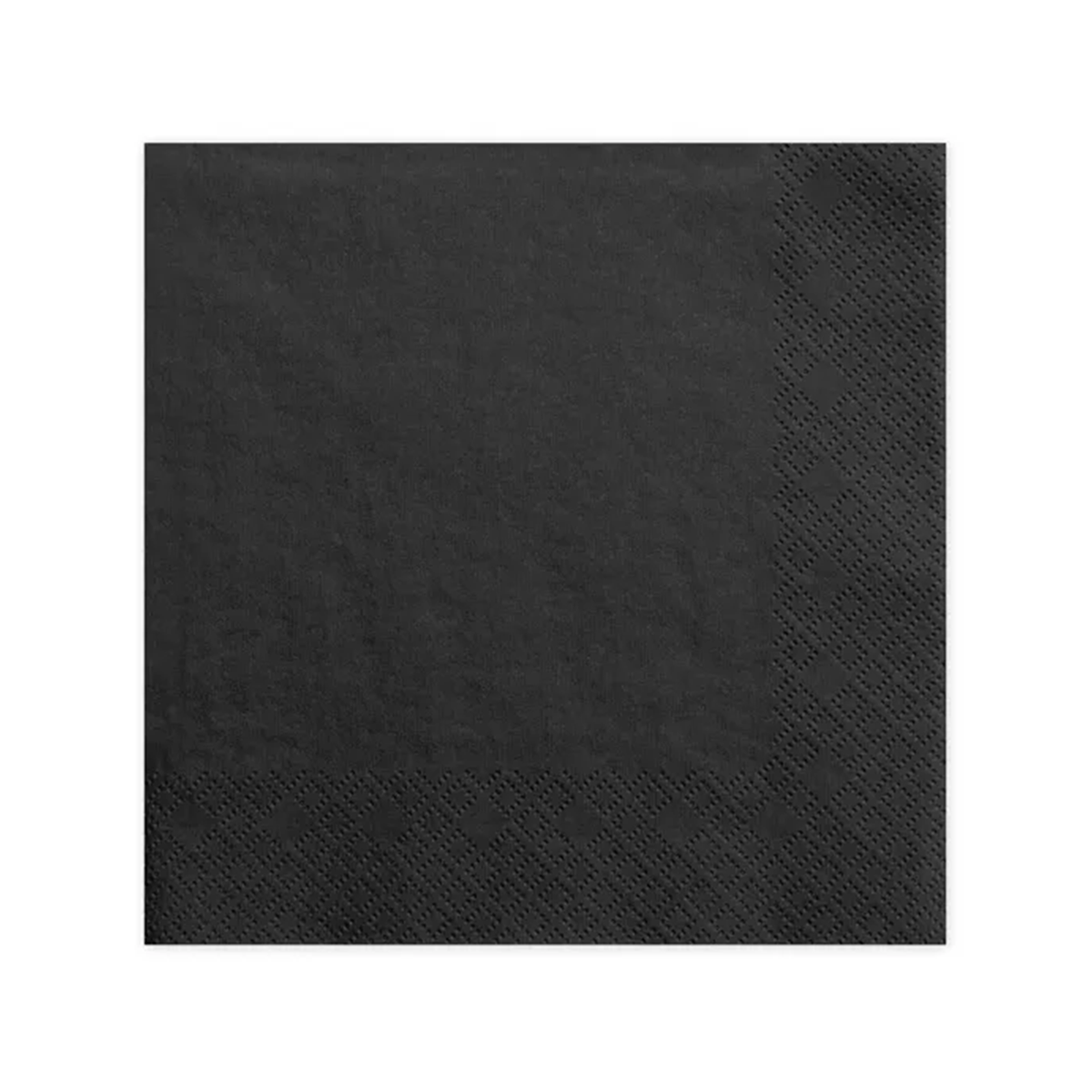 20 Servietten Dreilagig - schwarz - Ø 33cm