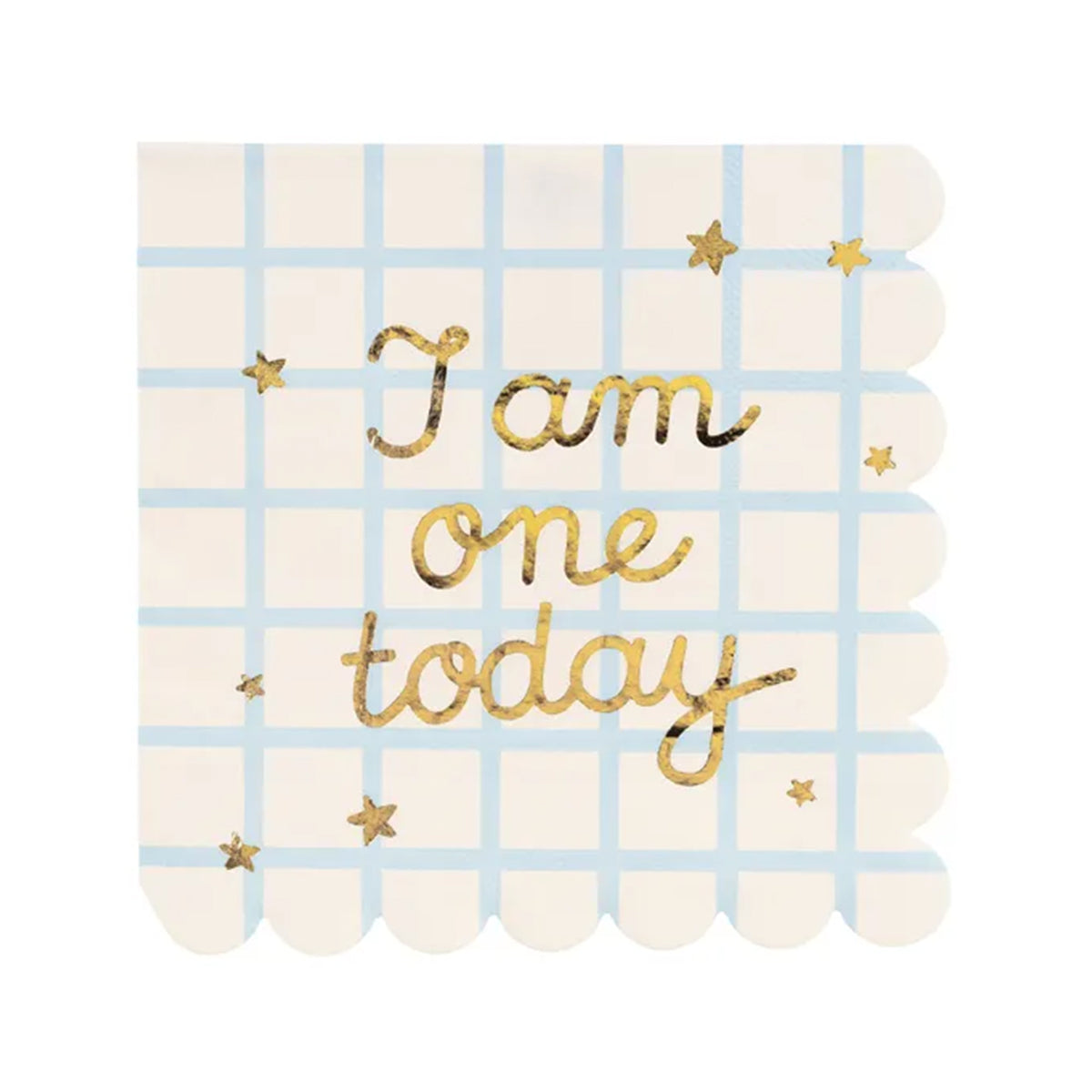 12 Servietten - Ø 33cm - I am one