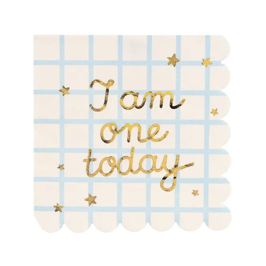 12 Servietten - Ø 33cm - I am one