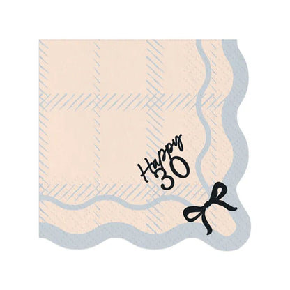 12 Servietten - 33cm - Happy 30