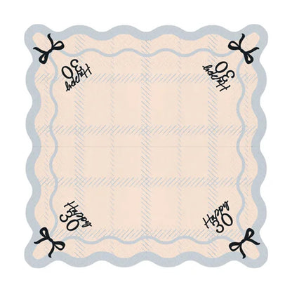 12 Servietten - 33cm - Happy 30