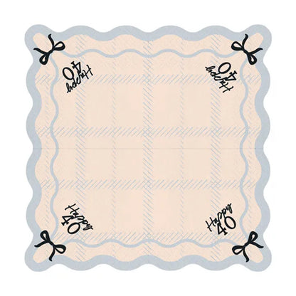 12 Servietten - 33cm - Happy 40