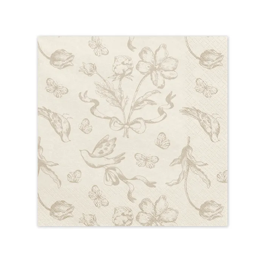 12 Servietten - 33cm - Blumen