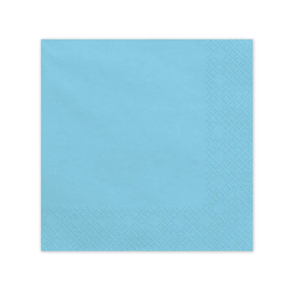 20 Servietten - Hellblau