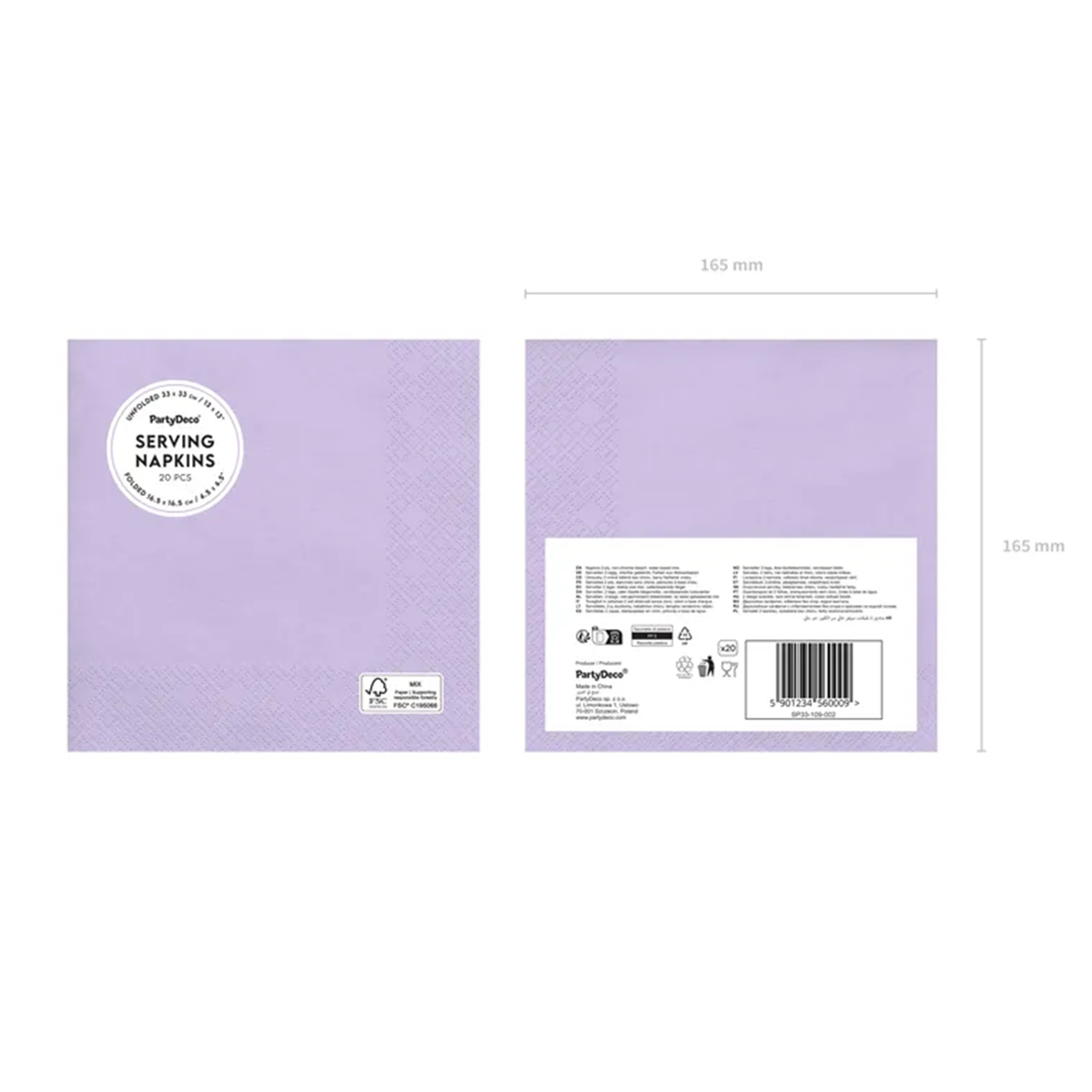 20 Servietten - Lavendel