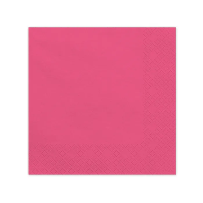 20 Servietten - Dunkelrosa