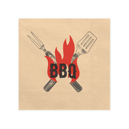 20 Servietten - BBQ - 33cm