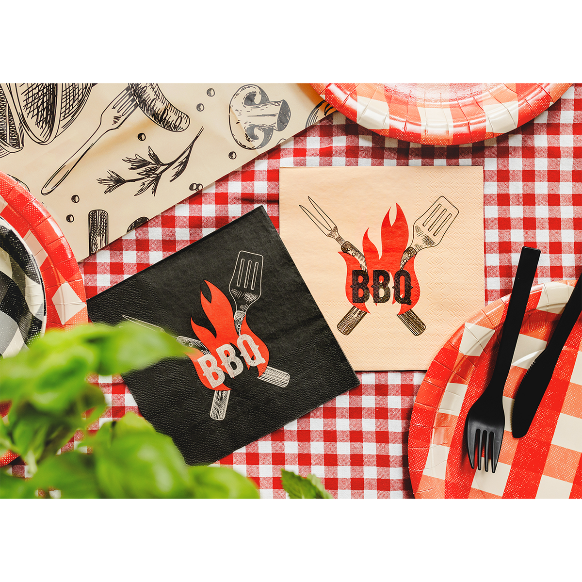 20 Servietten - BBQ - 33cm