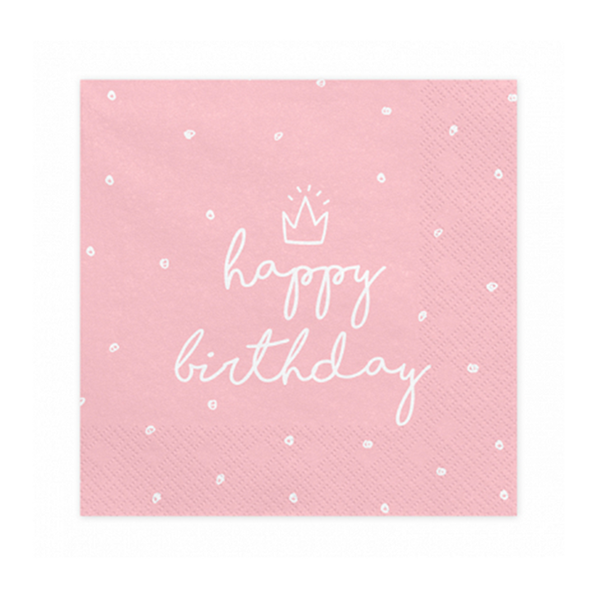 20 Servietten Trend - 33cm - Happy Birthday Rosa
