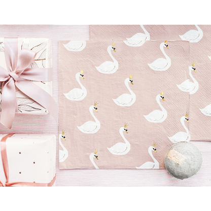 20 Servietten Trend - 33cm - Lovely Swan