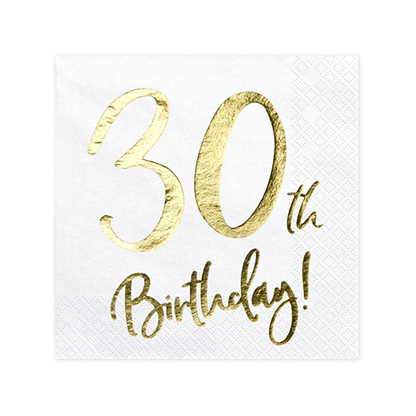 20 Servietten Trend - 33cm - 30th Birthday