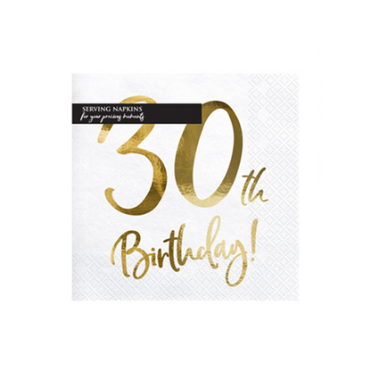 20 Servietten Trend - 33cm - 30th Birthday