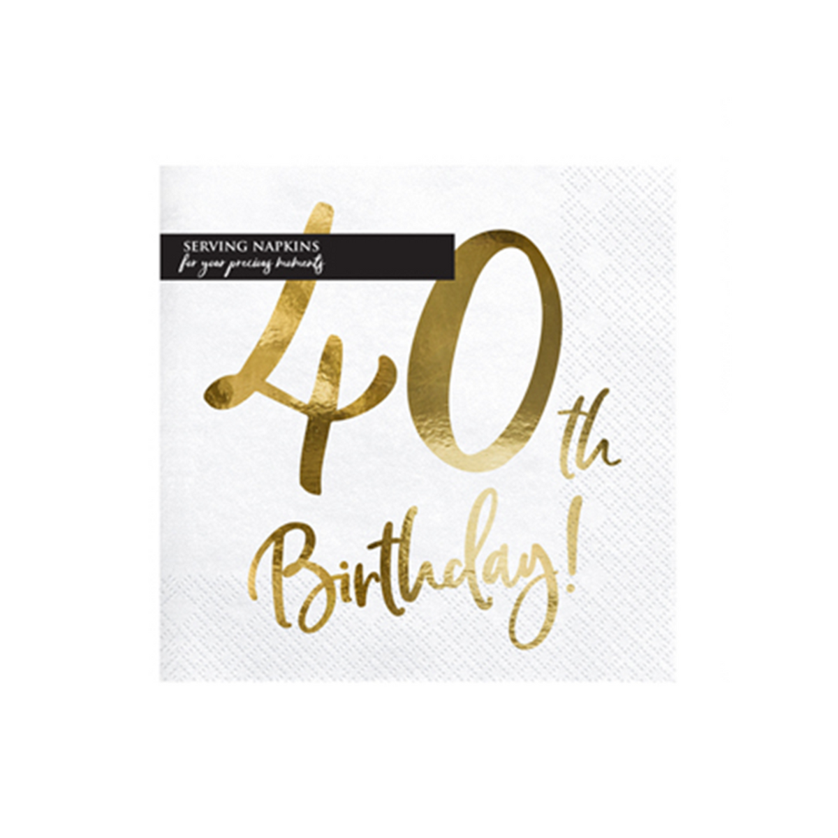 20 Servietten Trend - 33cm - 40th Birthday
