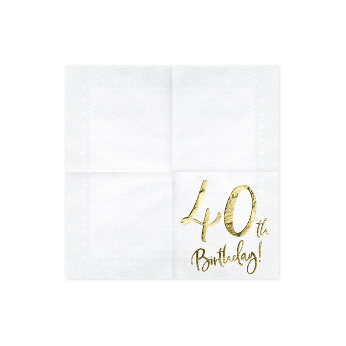 20 Servietten Trend - 33cm - 40th Birthday