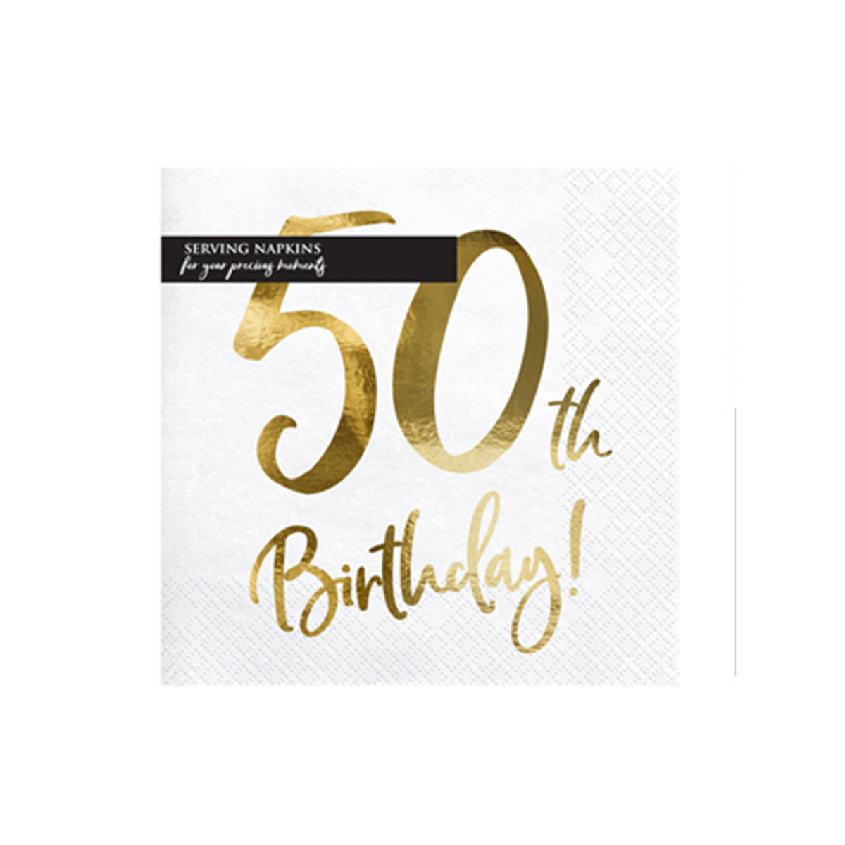 20 Servietten Trend - 33cm - 50th Birthday