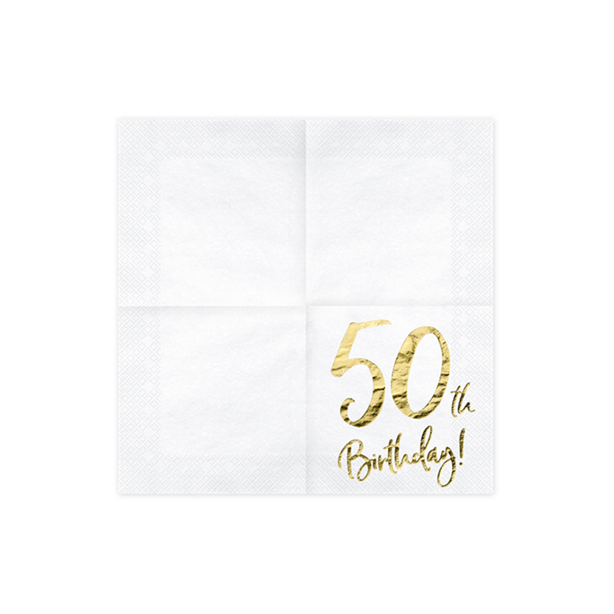 20 Servietten Trend - 33cm - 50th Birthday