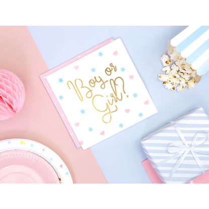 20 Servietten Trend - 33cm - Boy or Girl