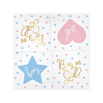 20 Servietten Trend - 33cm - Boy or Girl