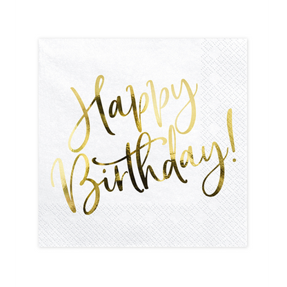 20 Servietten Trend - 33cm - Happy Birthday