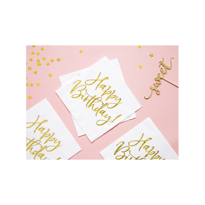 20 Servietten Trend - 33cm - Happy Birthday