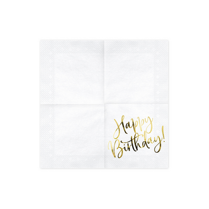 20 Servietten Trend - 33cm - Happy Birthday