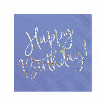 20 Servietten Trend - 33cm - Happy B'day